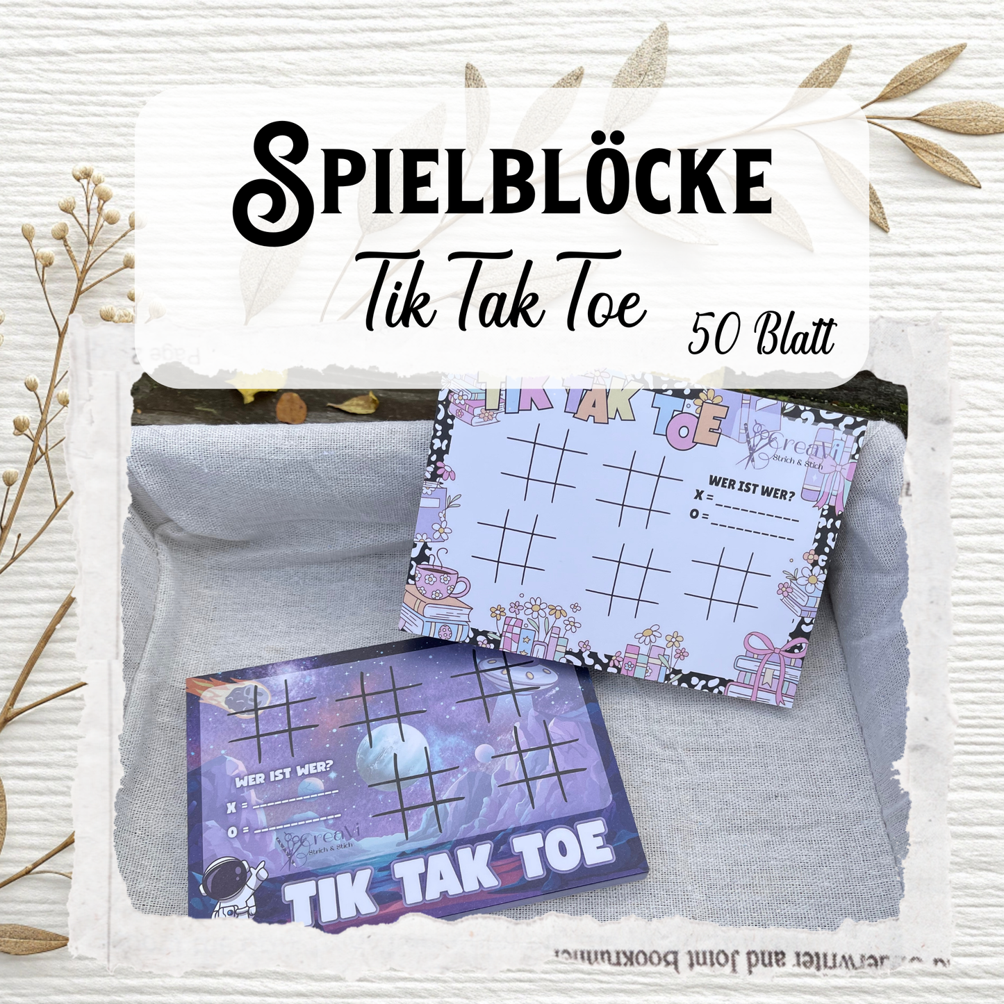 Spielblock „Tik Tak Toe“ A6