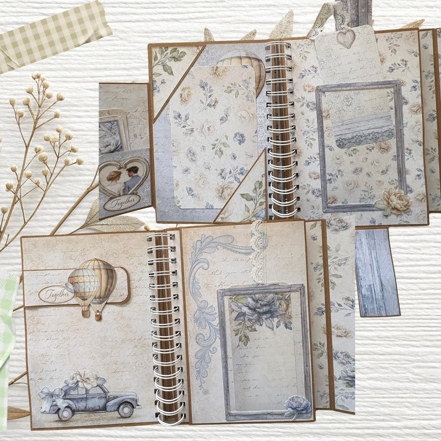 DIY Scrapbook-Album „Vintage Romantic“ – Edles Unikat-