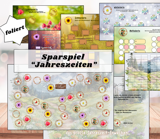 Sparspiel "das große Jahreszeiten-Erwachen", A6, foliert