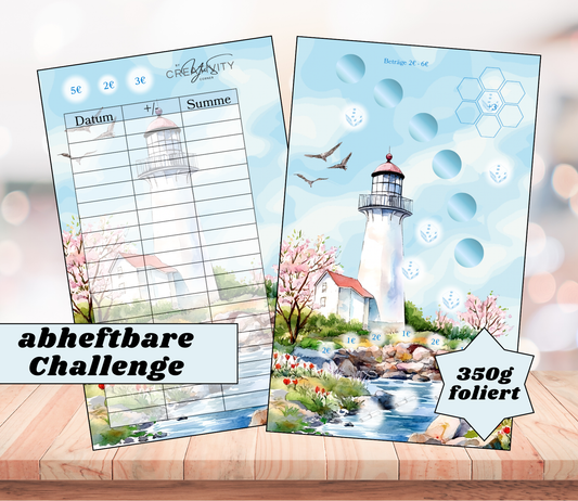 Sparchallenge "Sommertraum", A6, Papier 350g foliert