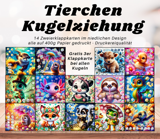 Glückskugeln - niedliche Tierchen