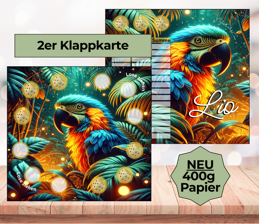 Sparchallenge "Lio" Zweier-Klappkarte, A6