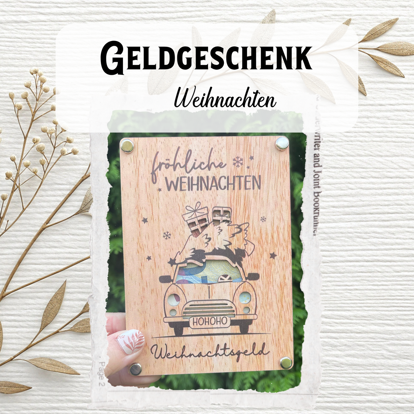 🪵 Exklusive Geldgeschenke in Holzoptik