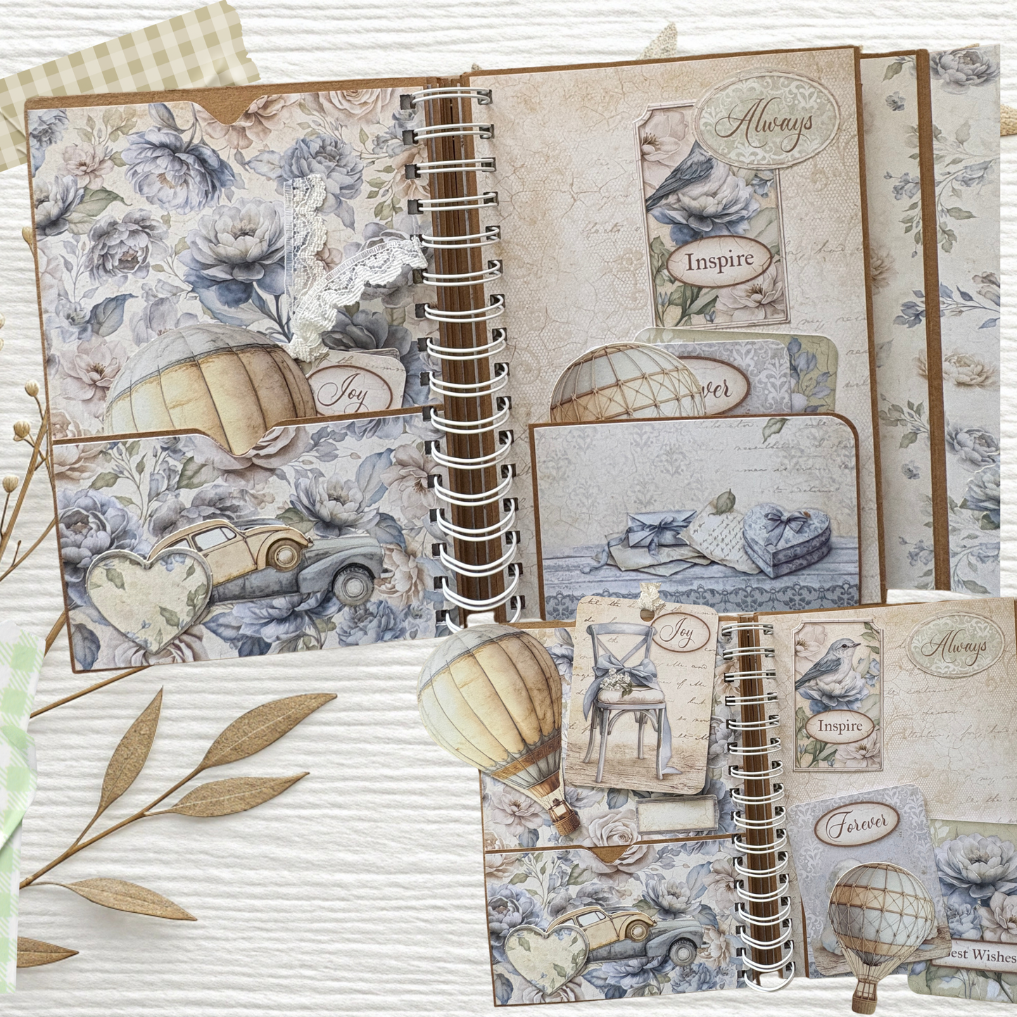 DIY Scrapbook-Album „Vintage Romantic“ – Edles Unikat-