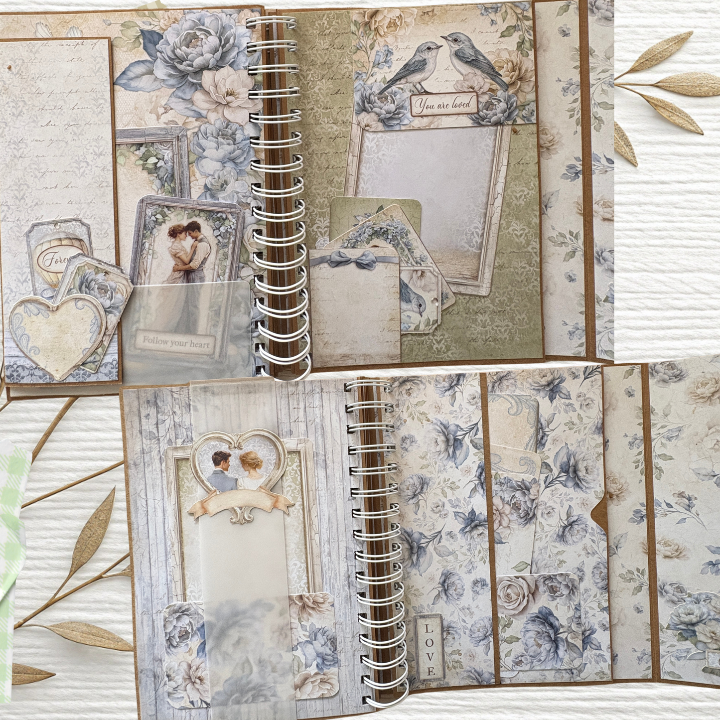 DIY Scrapbook-Album „Vintage Romantic“ – Edles Unikat-