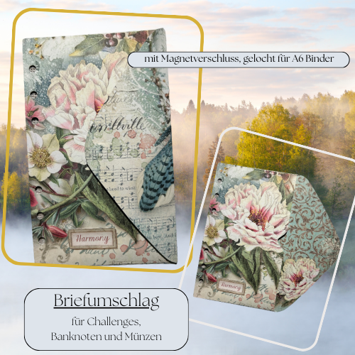 Challenge-Brieftasche "Harmony" gelocht für A6 Binder