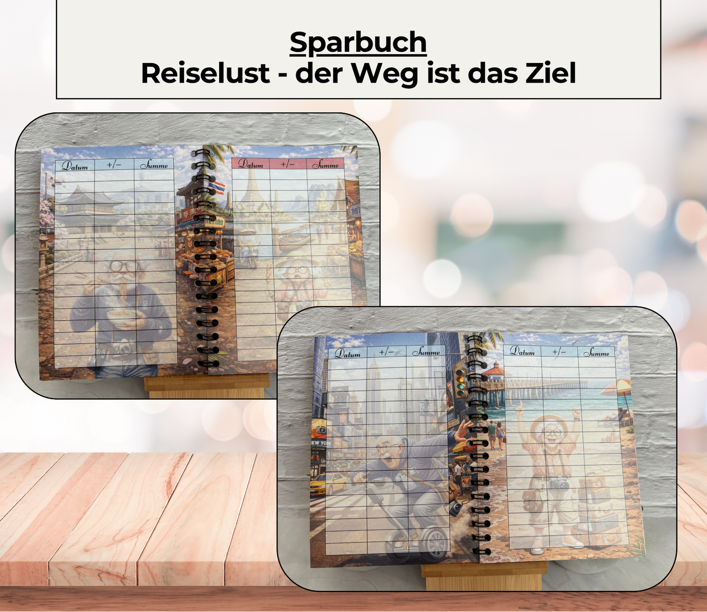 Sparplan „Reiselust - der Weg ist das Ziel“, A6, Spiralbindung