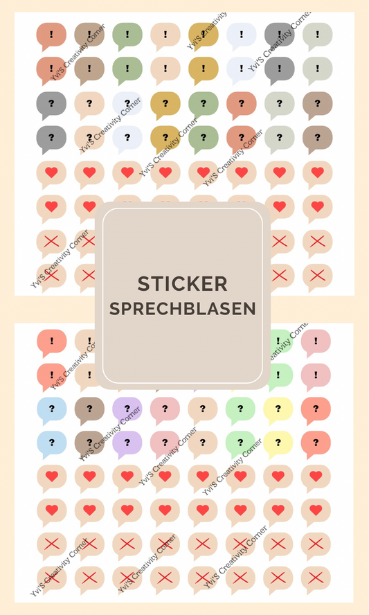 Sticker Sprechblasen (PS08)