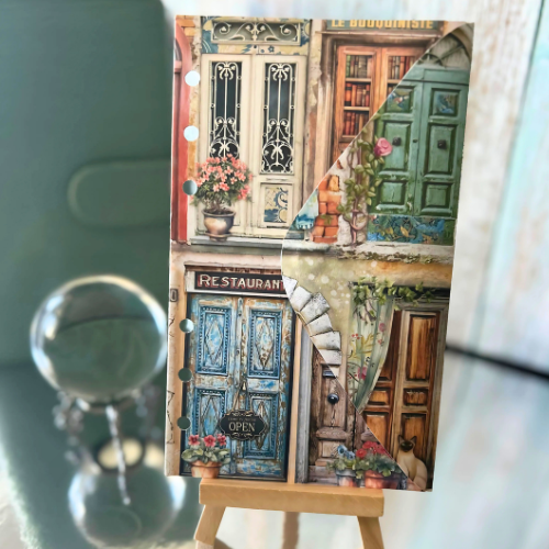 A6 Challenge-Brieftasche "Restaurant is open" – Stilvoll sparen mit Unikaten