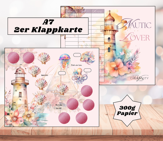 A7 2er-Klappkarte „Nautic Lover"