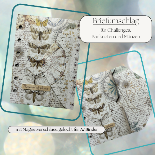 A7 Challenge-Brieftasche "The sound of silence" gelocht