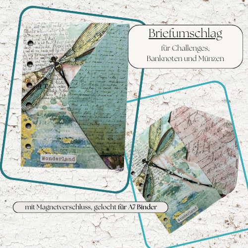 A7 Challenge-Brieftasche "Wonderland" gelocht