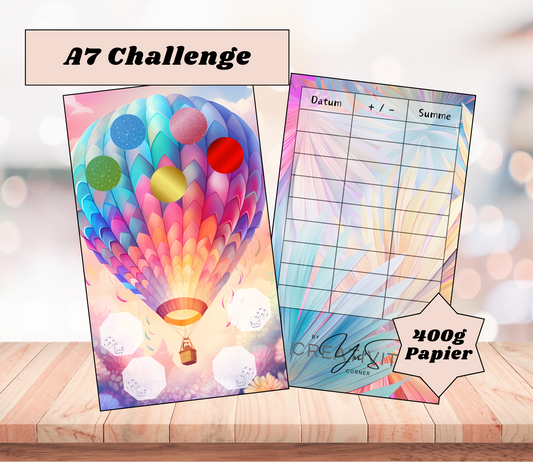 A7 Sparchallenge „Traumballon", A6, Papier 400g