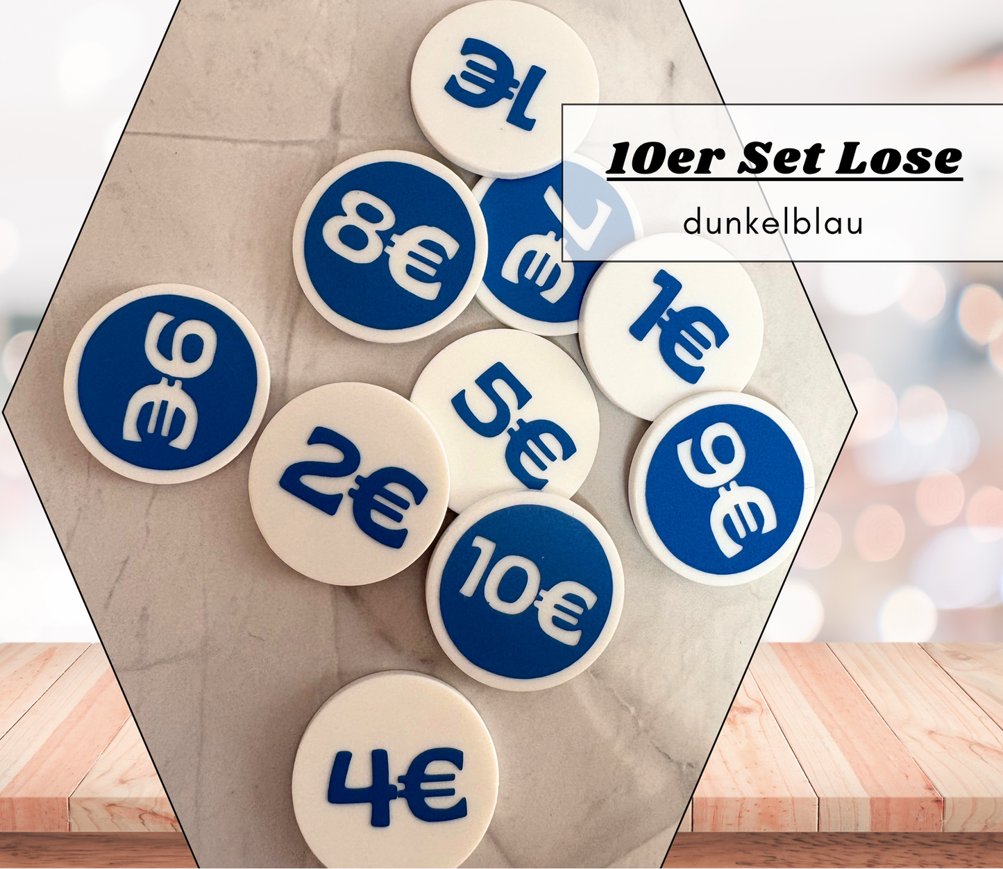 Lose - Chips (wiederverwendbar) doppelseitig - viele Farboptionen