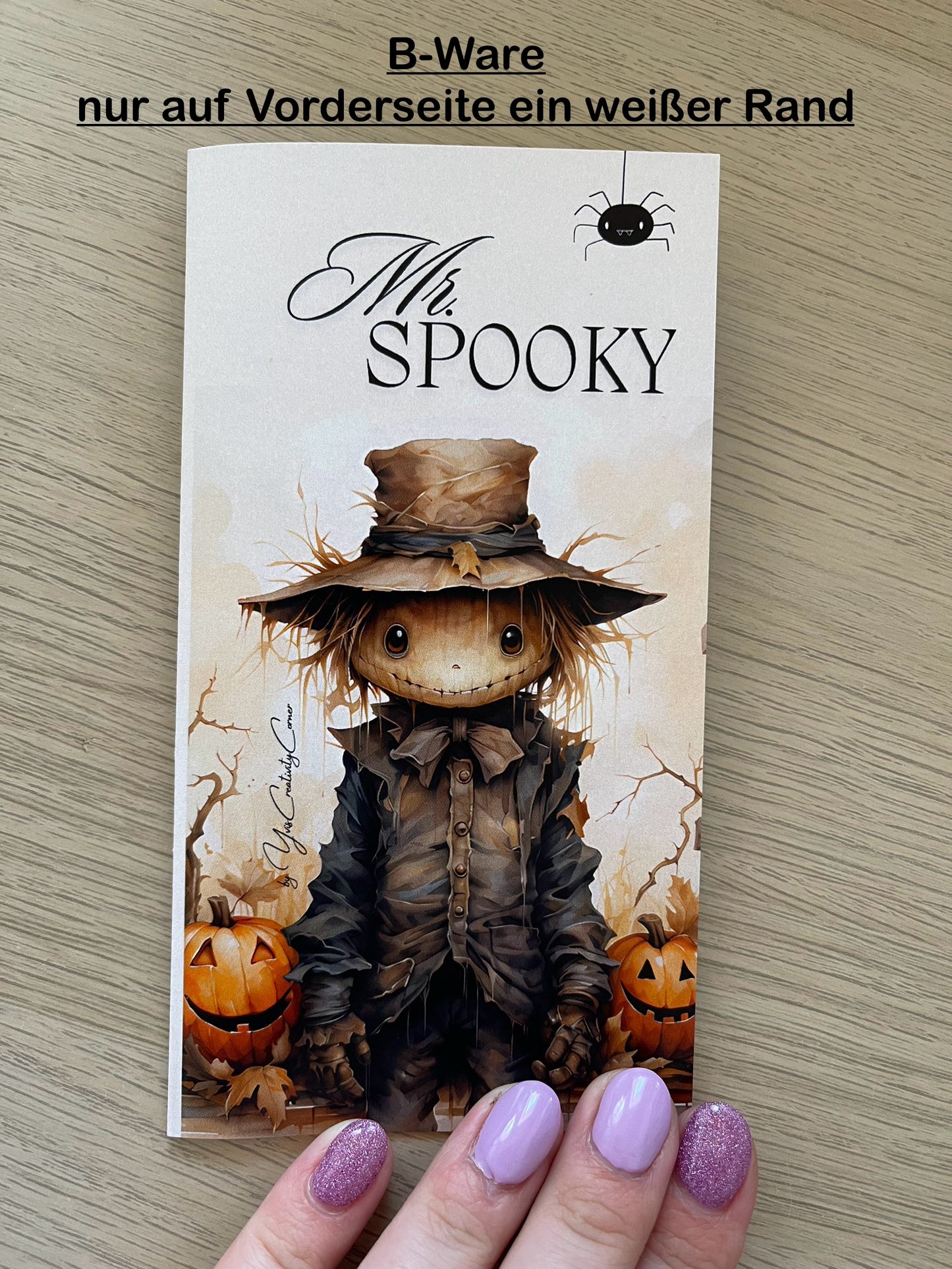 Sparchallenge "Mr. Spooky" Triple-Klappkarte inkl. Losen, A6, Papier 250g