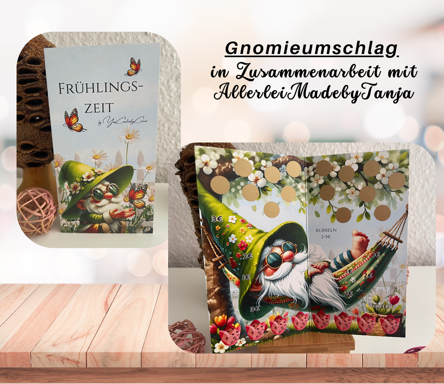 „die Welt der Gnomies“, A6 / Gnomieumschlag