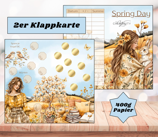 Sparchallenge "Spring Day" Zweier-Klappkarte, A6