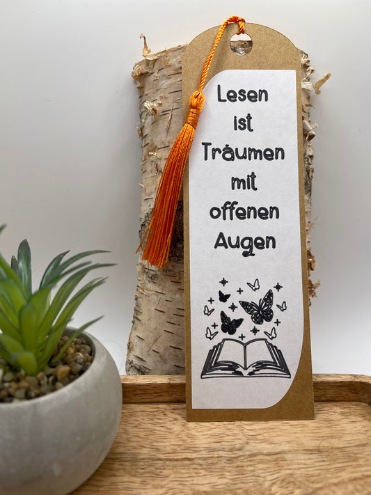 Lesezeichen (Lb3) "Lesen ist Träumen.."