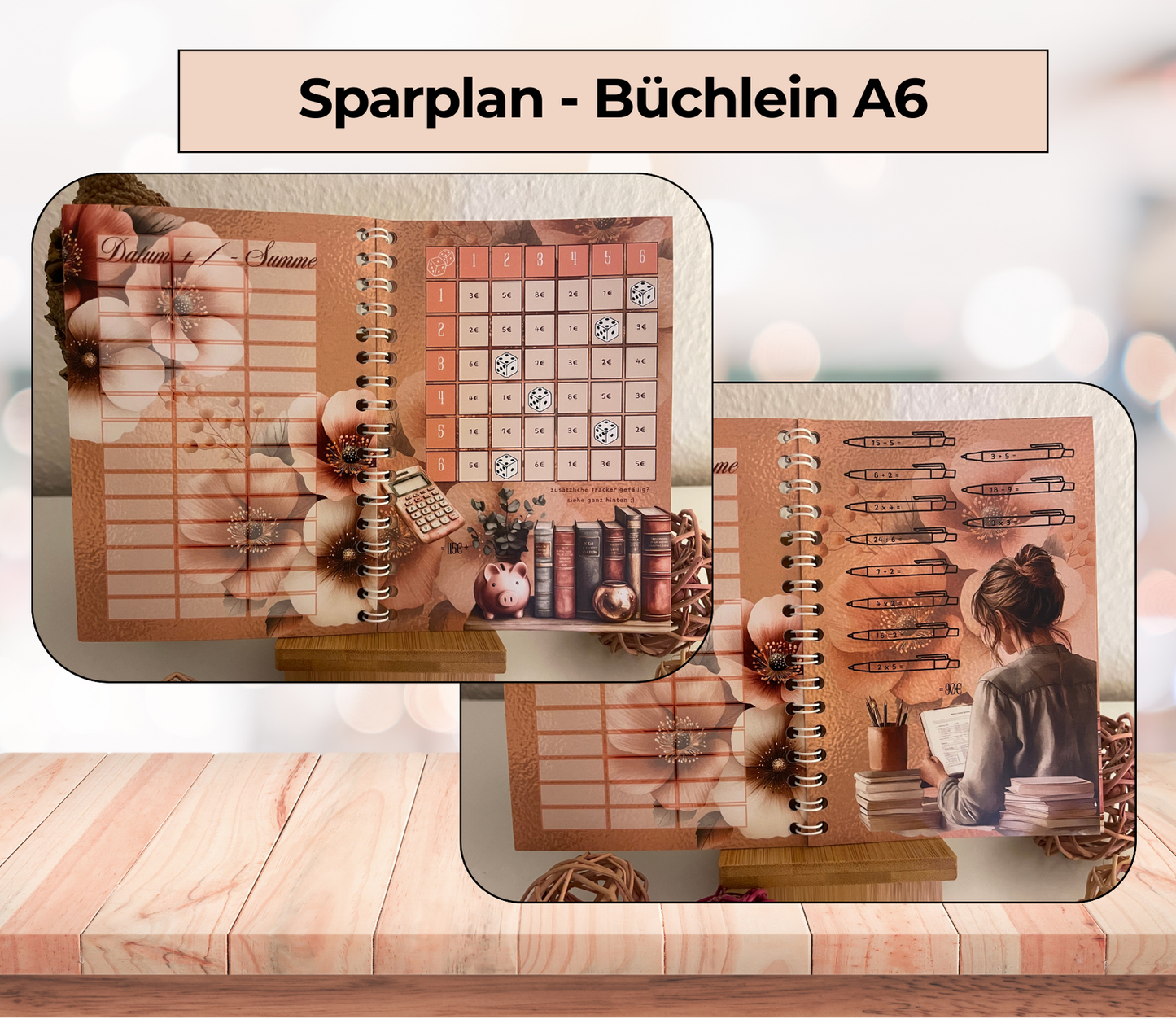 Sparplan „Notgroschen“, A6, Spiralbindung