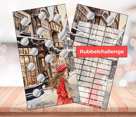 Sparchallenge "Weihnachtsrubbeln", A6, Papier 250g