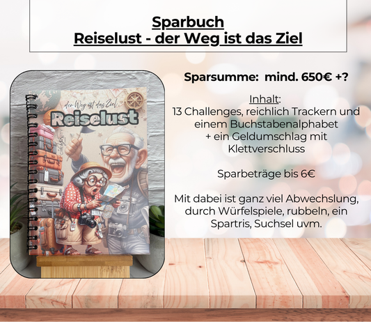 Sparplan „Reiselust - der Weg ist das Ziel“, A6, Spiralbindung