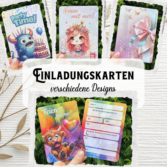 Einladungskarten zum Geburtstag – Verschiedene Designs für Kinder & Erwachsene