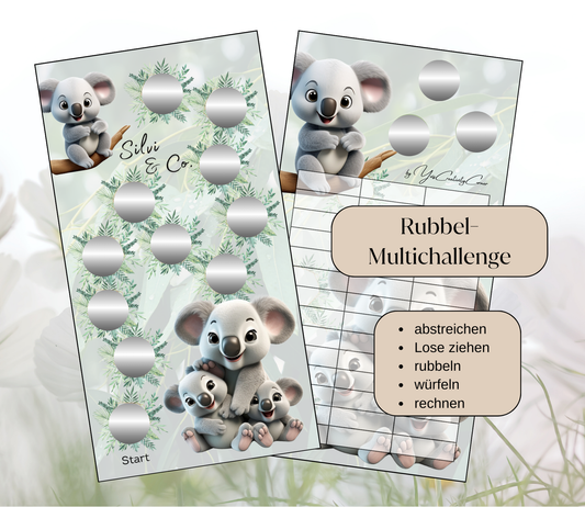 Sparchallenge "Silvi & Co.", A6, Papier 250g