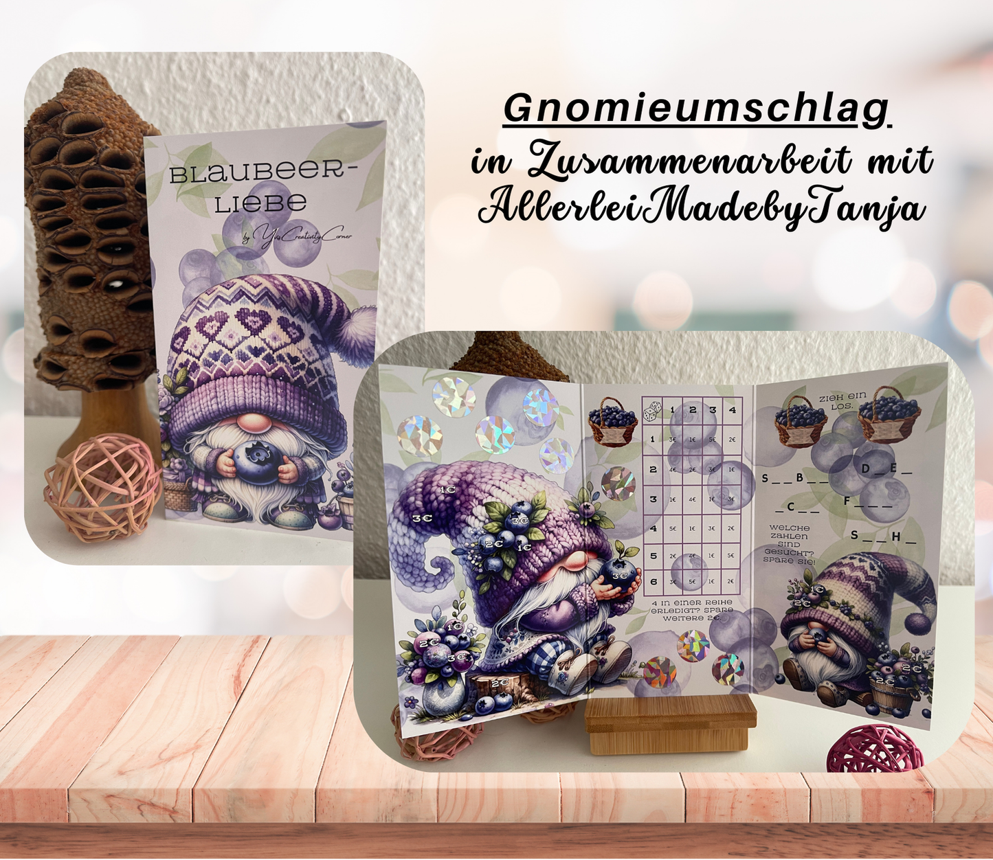 „die Welt der Gnomies“, A6 / Gnomieumschlag