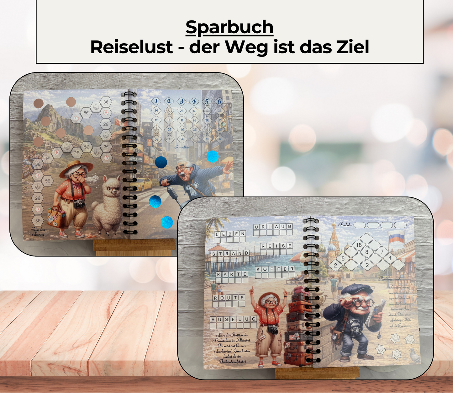 Sparplan „Reiselust - der Weg ist das Ziel“, A6, Spiralbindung