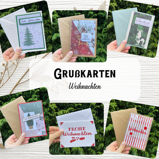 Handgemachte Grußkarten - Weihnachten