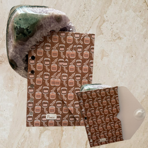 A7 Challenge-Brieftasche "Peaceful Moments" –Unikat-