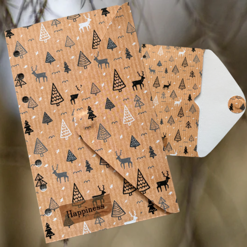 A6 Challenge-Brieftasche "Waldglück & Herzenszeit" -Unikat-