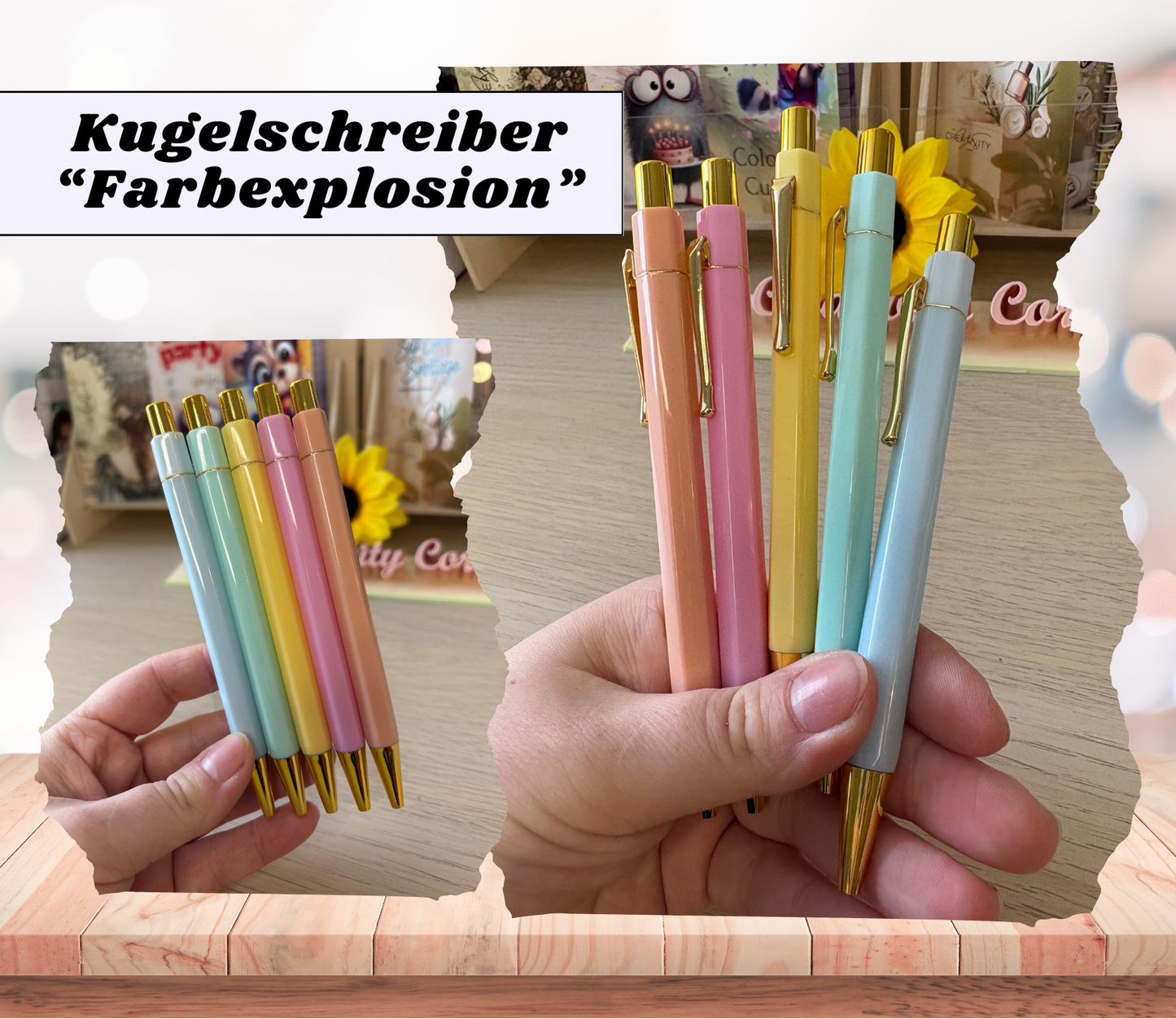 Kugelschreiberset „Farbexplosion“