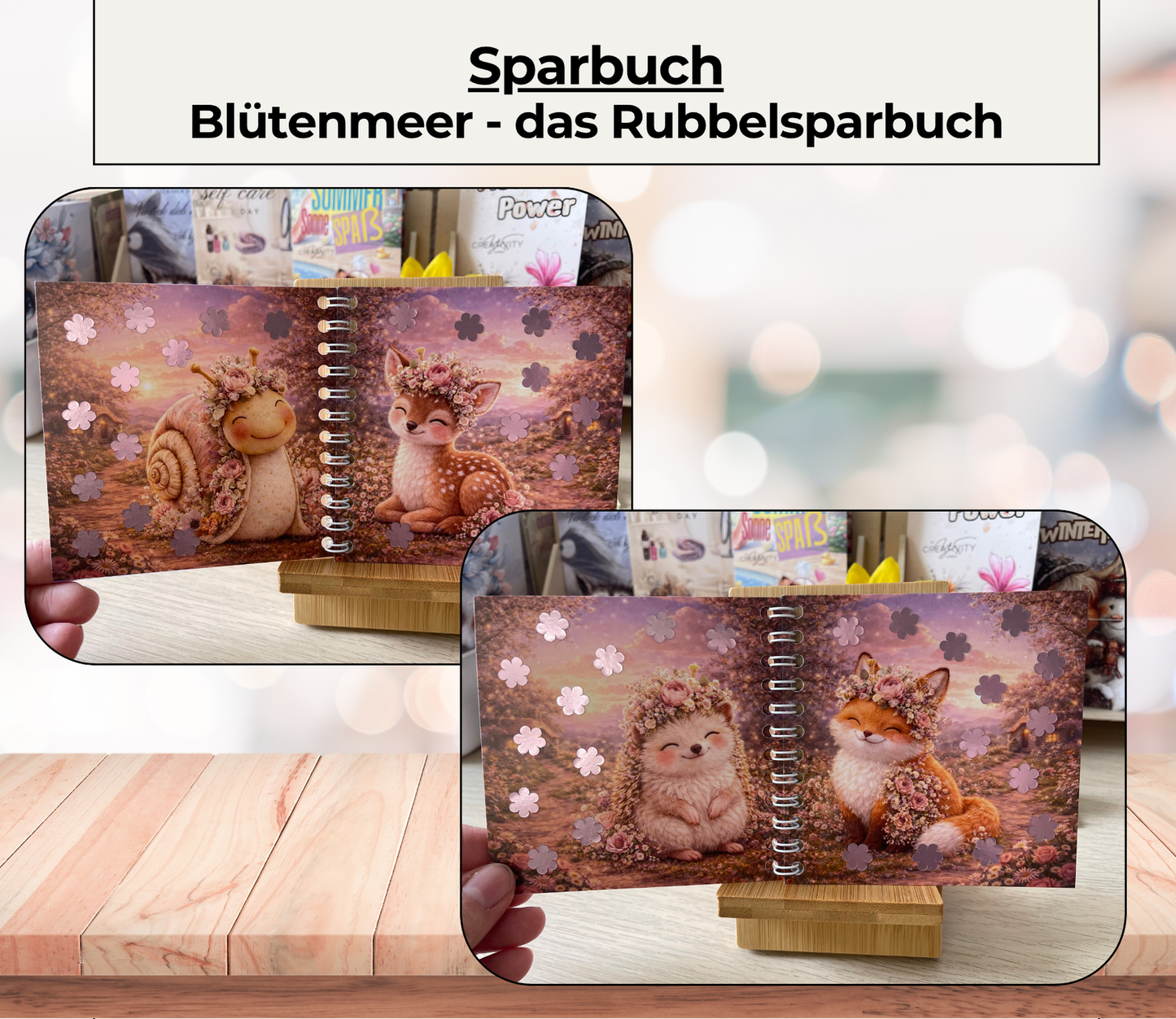 Sparplan „Blütenmeer“, A6, Spiralbindung