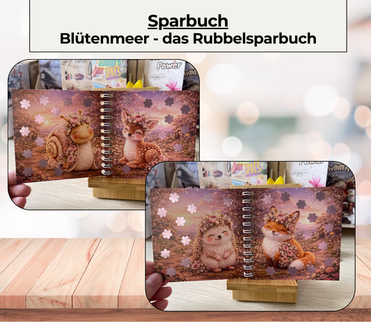 Sparplan „Blütenmeer“, A6, Spiralbindung