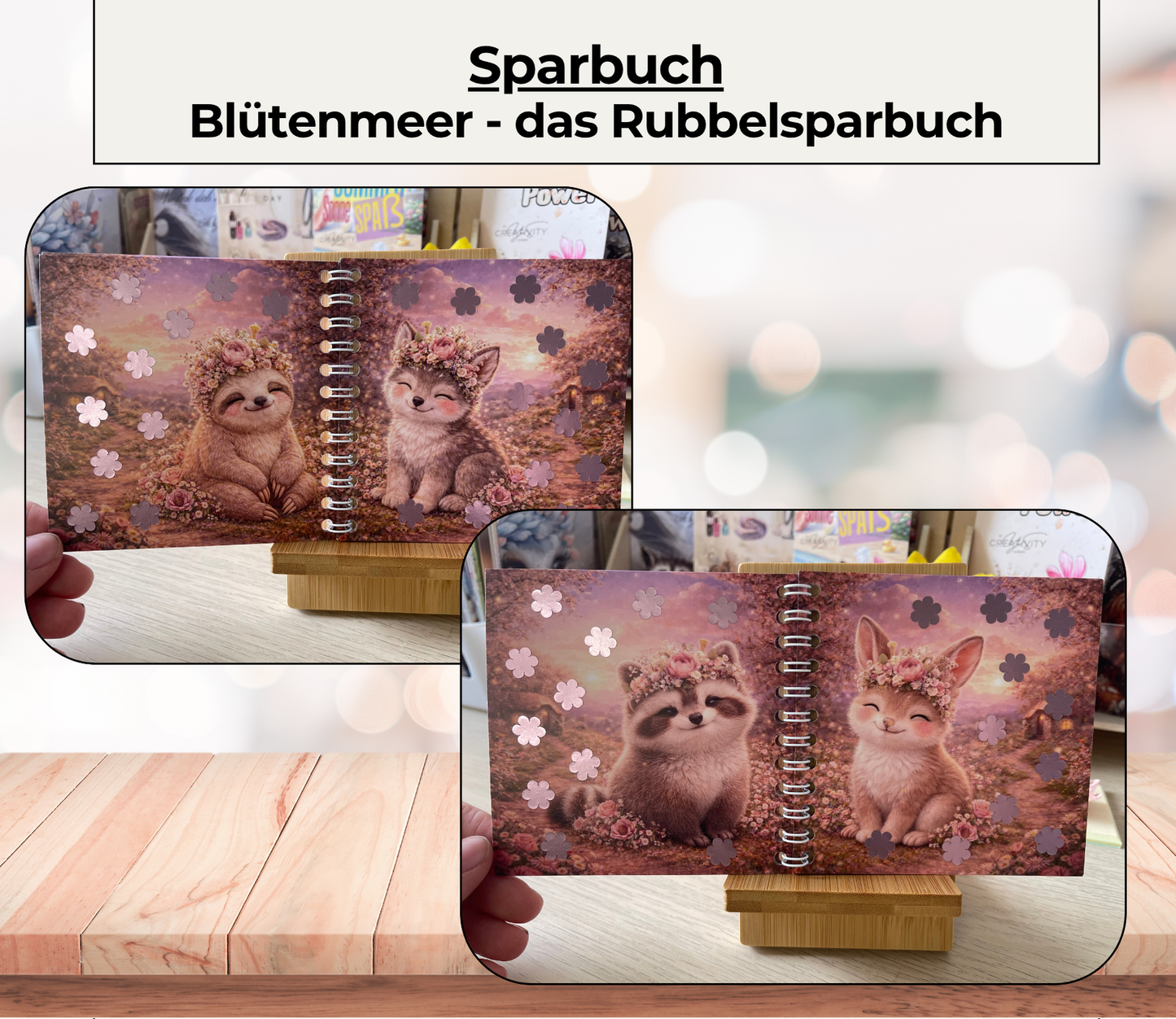 Sparplan „Blütenmeer“, A6, Spiralbindung