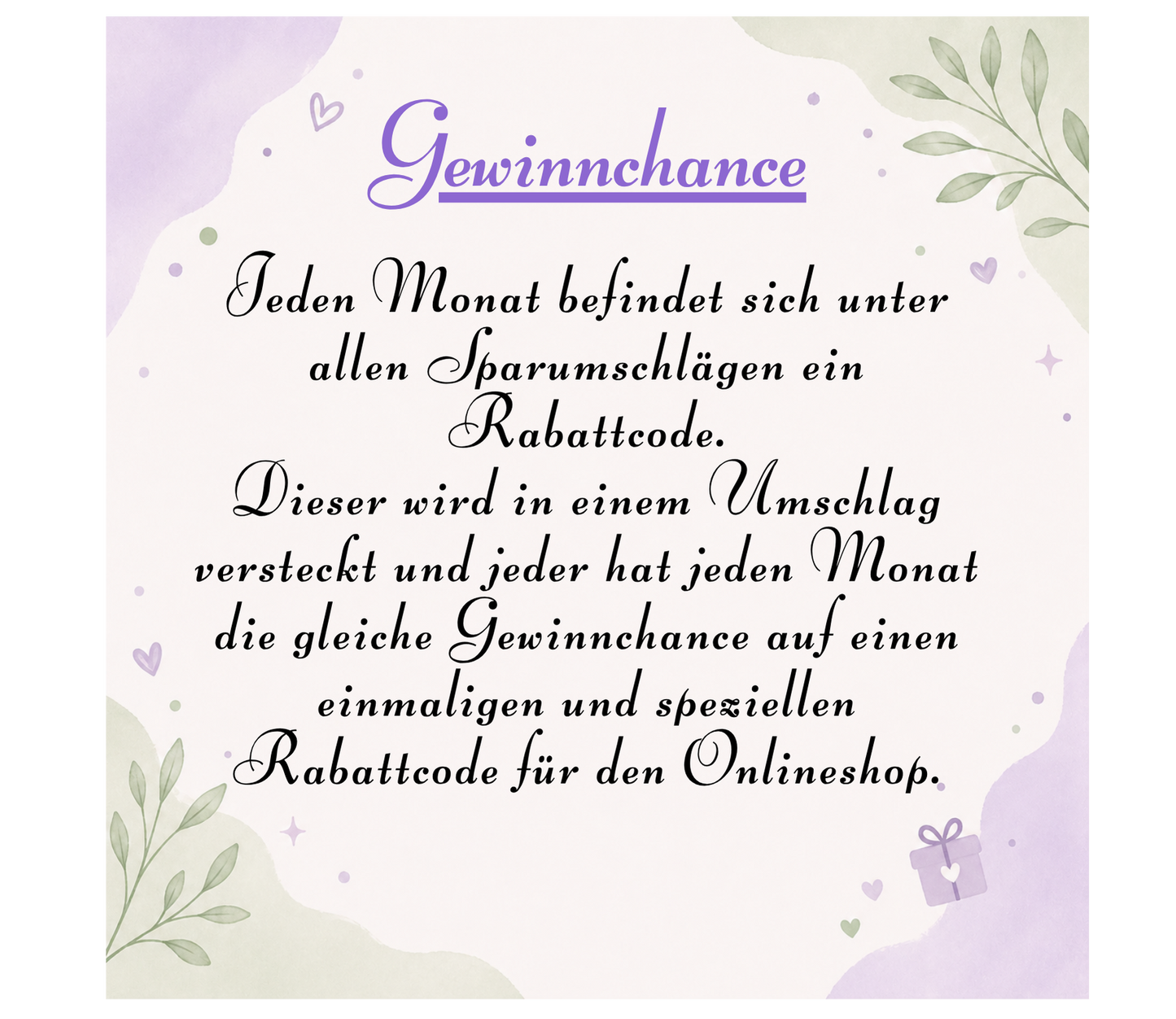 Sparchallenge Überraschungs-Abo: Monatlich neue Challenge inkl. Lose