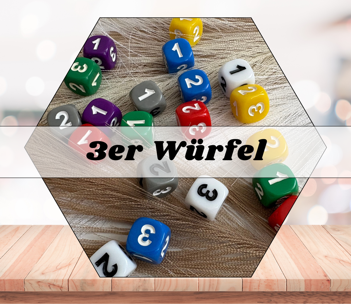 Würfel aus Acryl – für Würfel-Aktionen in Sparchallenges & Sparbüchern (einzeln erhältlich)