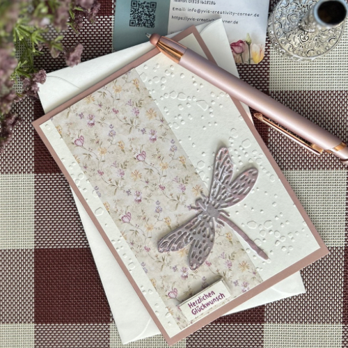 DIY-Klappkarte 💐✨ "Herzlichen Glückwunsch" – Blumige Grüße, die von Herzen kommen! ✨💐
