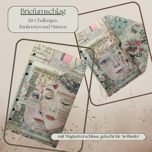 A6 Challenge-Brieftasche "Imagination" gelocht