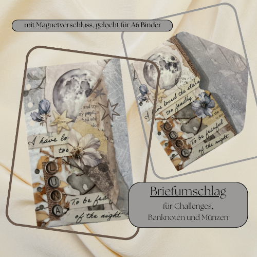 A6 Challenge-Brieftasche "LUNA" gelocht