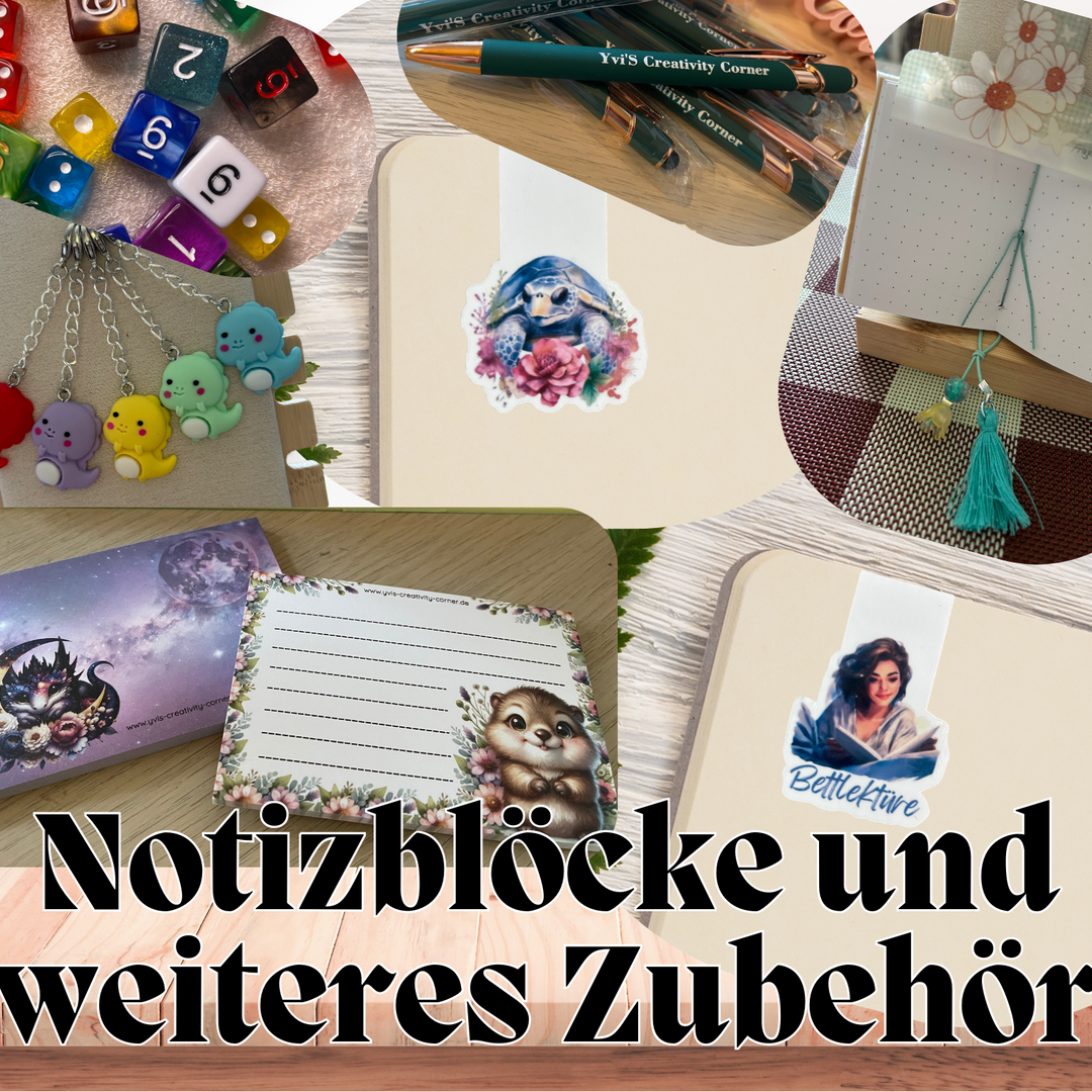Notizblöcke und weiteres Zubehör
