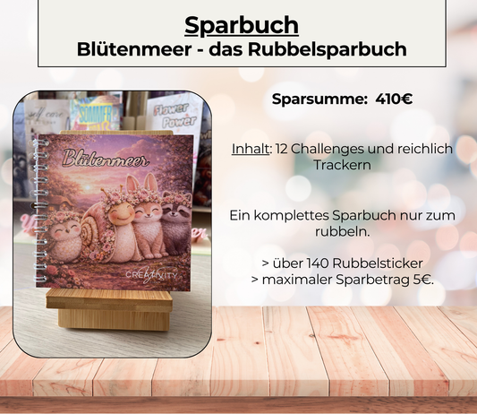 Sparplan „Blütenmeer“, A6, Spiralbindung