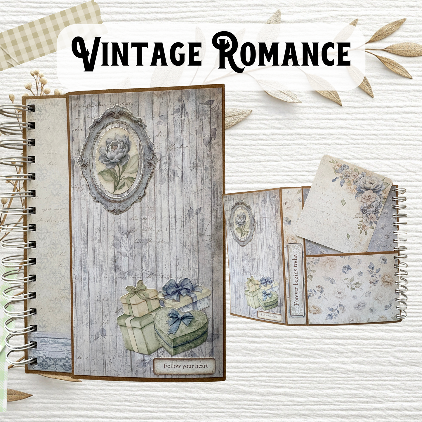 DIY Scrapbook-Album „Vintage Romantic“ – Edles Unikat-