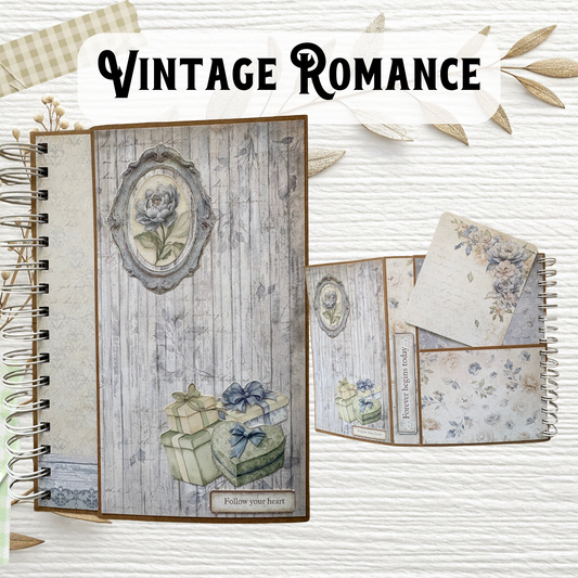 DIY Scrapbook-Album „Vintage Romantic“ – Edles Unikat-