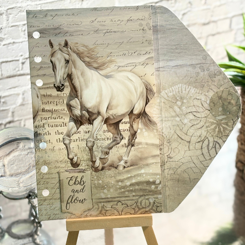A6 Challenge-Brieftasche "Ebb and flow" – Stilvoll sparen mit Unikaten