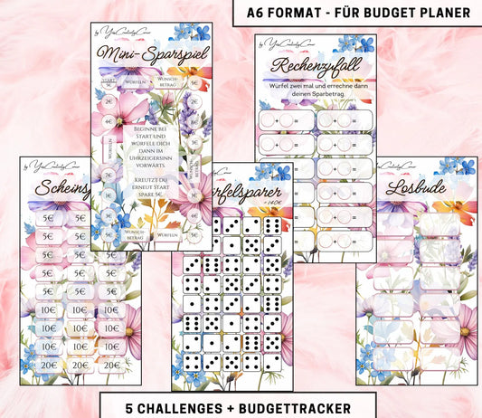 Sparchallenge Set “Do it simply”, A6 selbst Ausdrucken💡KEIN physischer Artikel💡