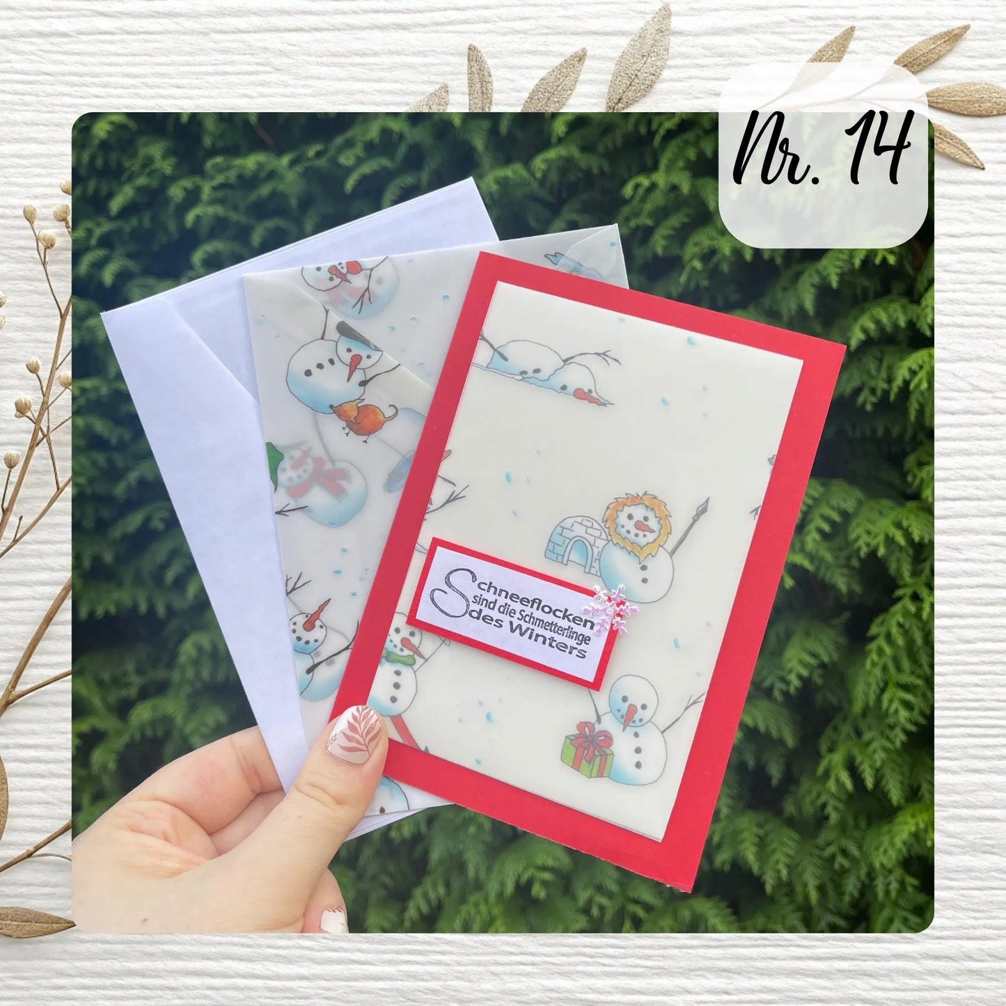 Handgemachte Grußkarten - Weihnachten