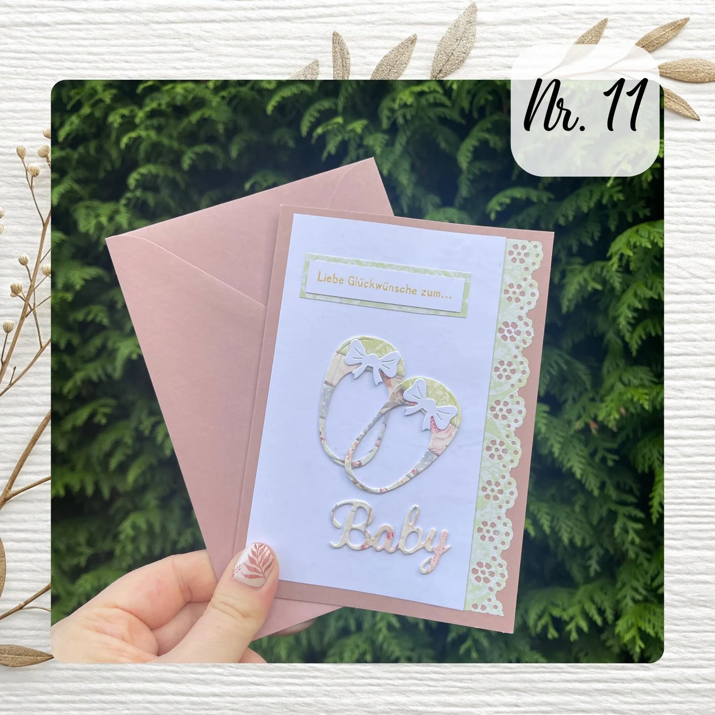 Handgemachte Grußkarten - Hochzeit / Baby / Familie