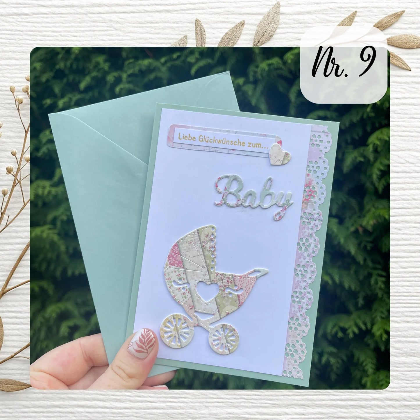 Handgemachte Grußkarten - Hochzeit / Baby / Familie